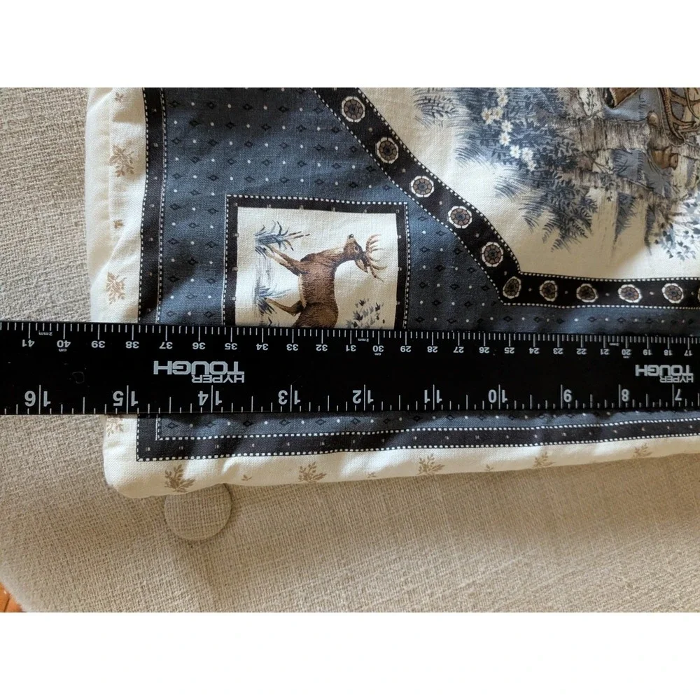 Vtg Cranston Wildlife Decorative Throw Pillow 15 X 15 Hunting Deer Cabin Sham